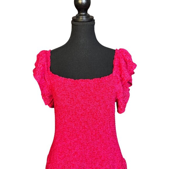 Hatch Cosette Dress Samba Print, Maternity, Smocked Lightweight Ruffle Sleeve, 3 - Picture 5 of 10